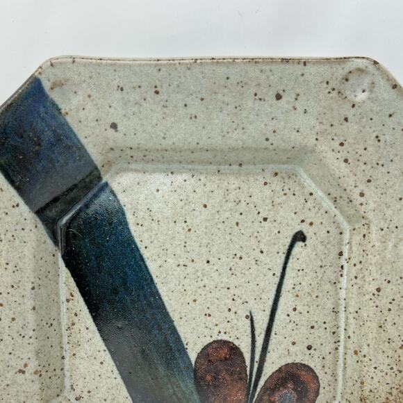 John Freimarck Studio Decorative Art Pottery Octagon Dinner Wall Plate - Picture 2 of 7